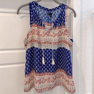 Gap Semi sheer sleeveless blouse